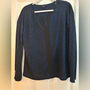 NWOT Sanctuary Navy and Black Blouse Sz XL